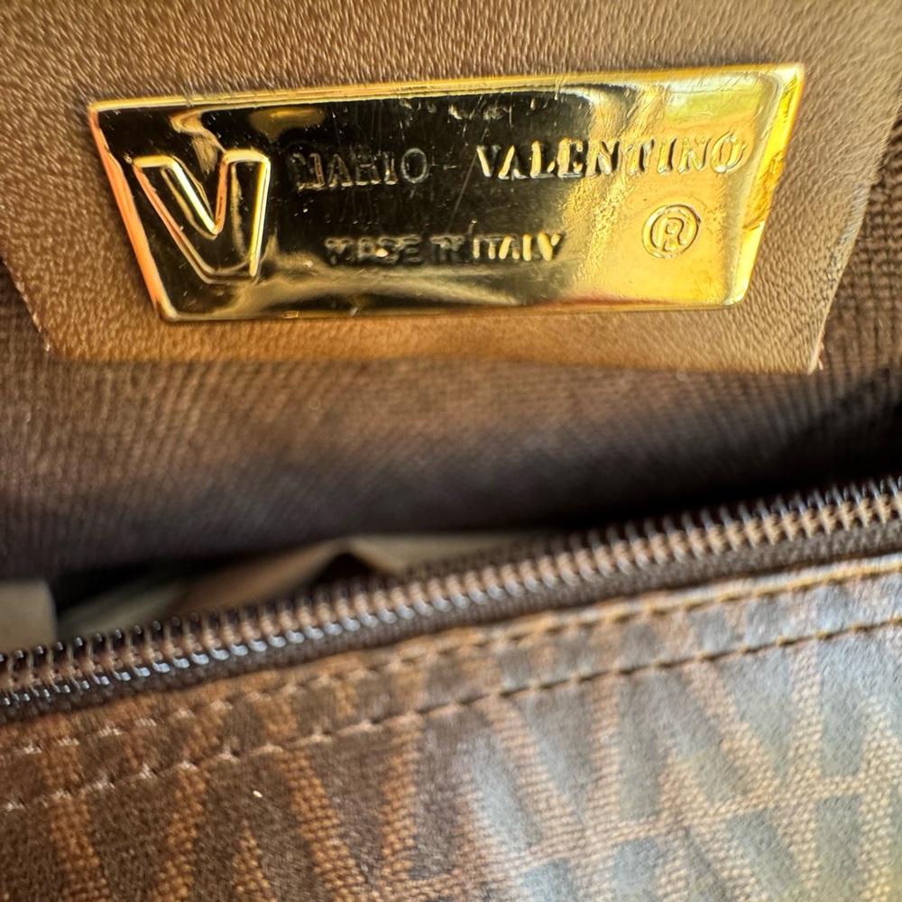 Authentic Mario Valentino Monogram Handbag Very Good Preloved Condition - Picture 14 of 14